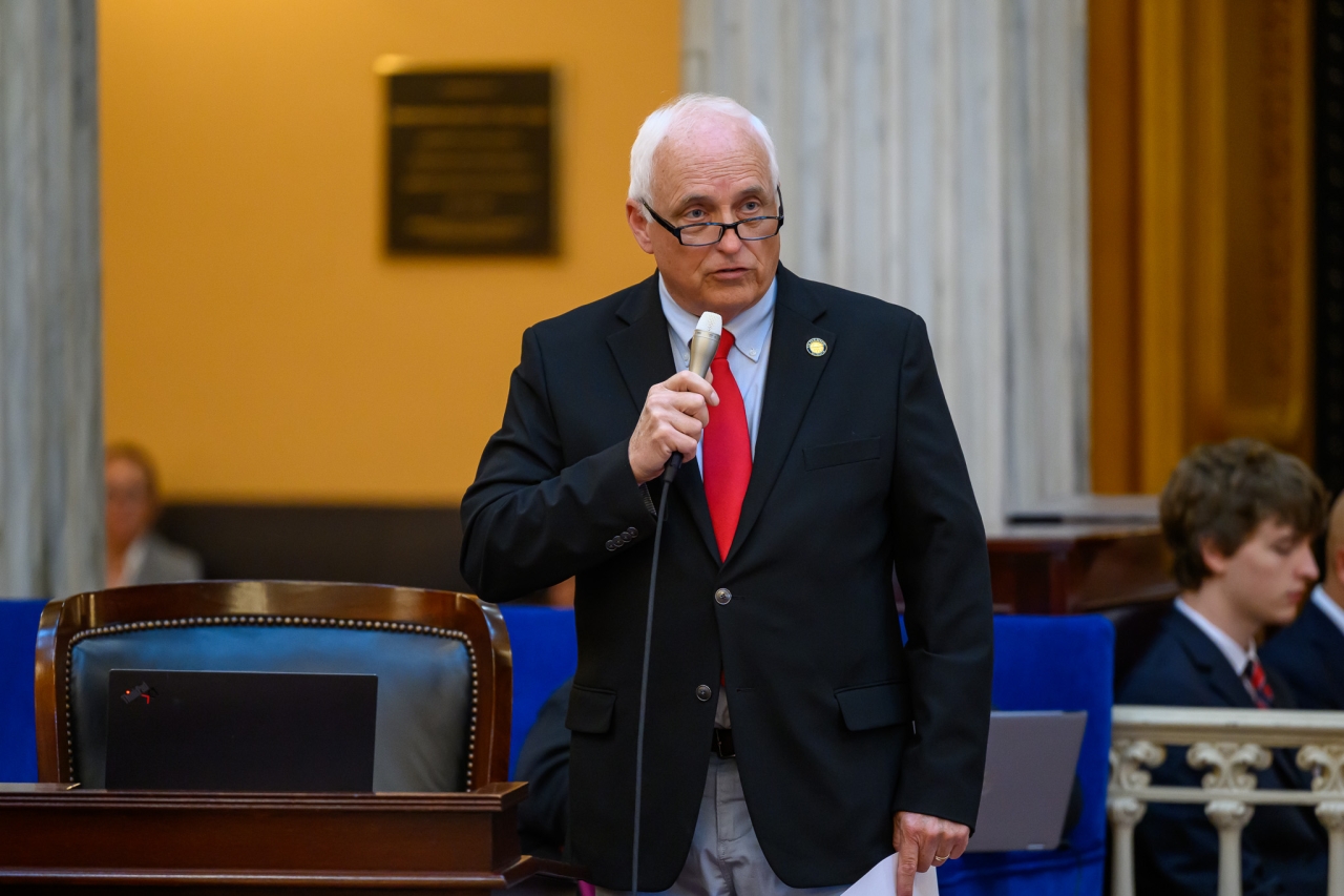 Senator Johnson speaking on the Senate floor