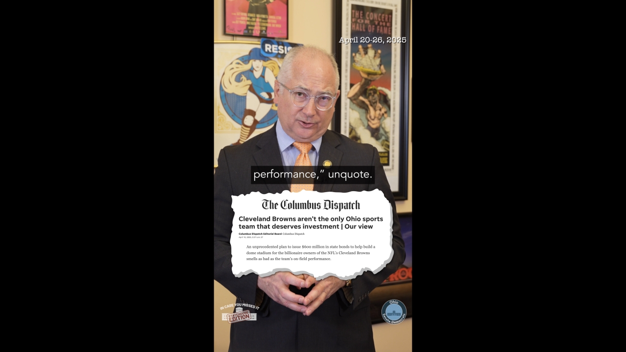 In Case You Missed It: Statehouse Edition - April 20-26, 2025
