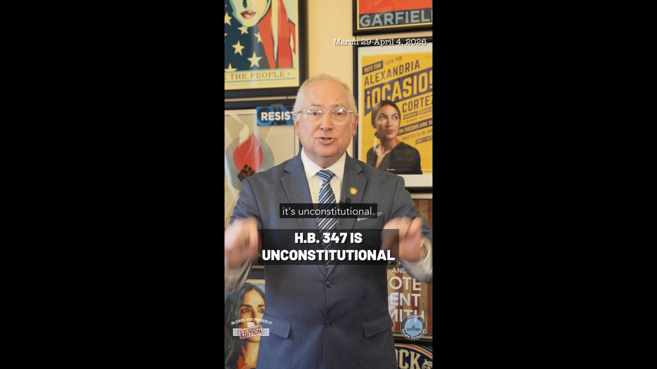 In Case You Missed It: Statehouse Edition - March 29 - April 4, 2026