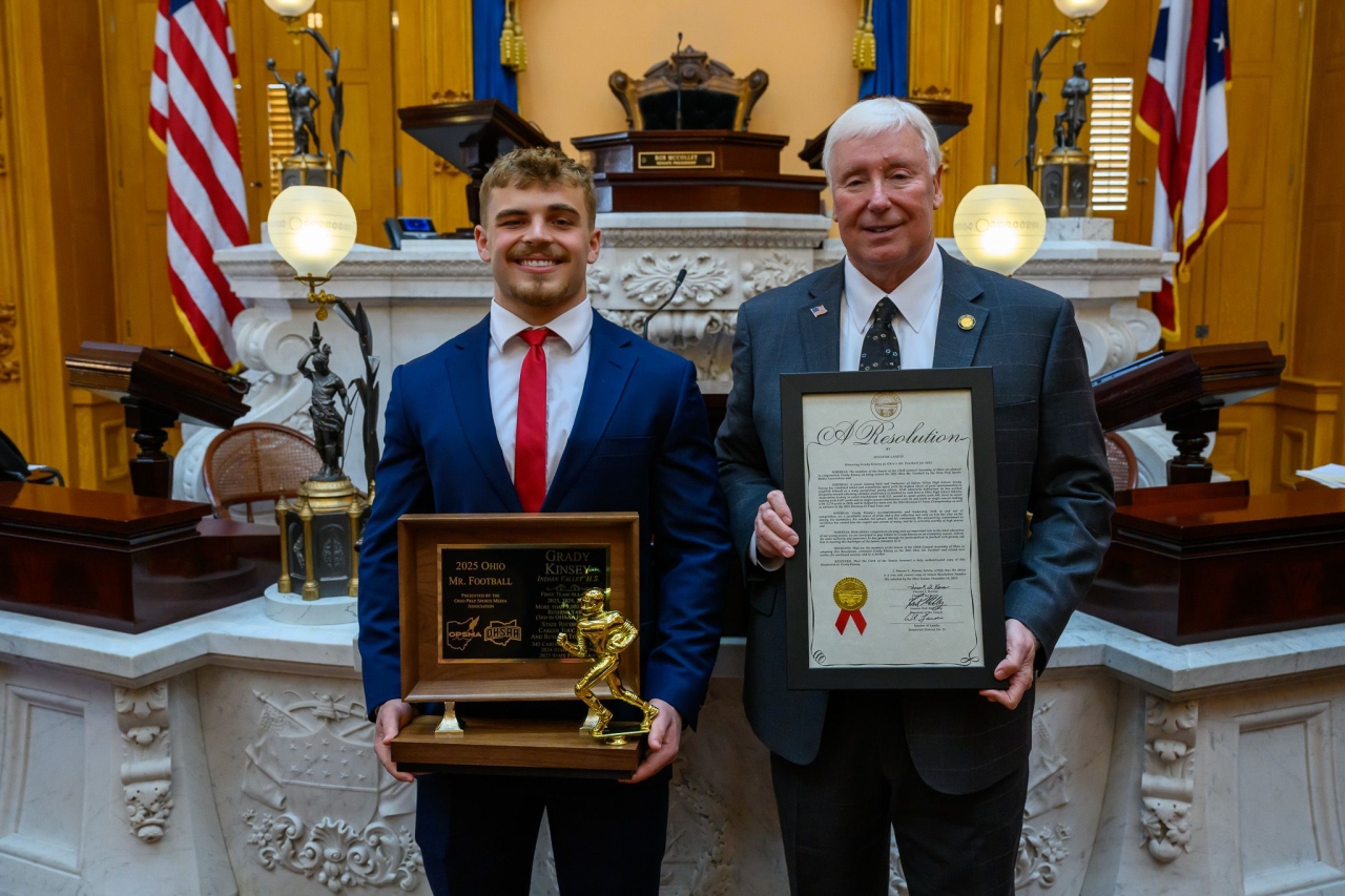 Landis Honors Indian Valley Senior as the 2025 Ohio Mr. Football