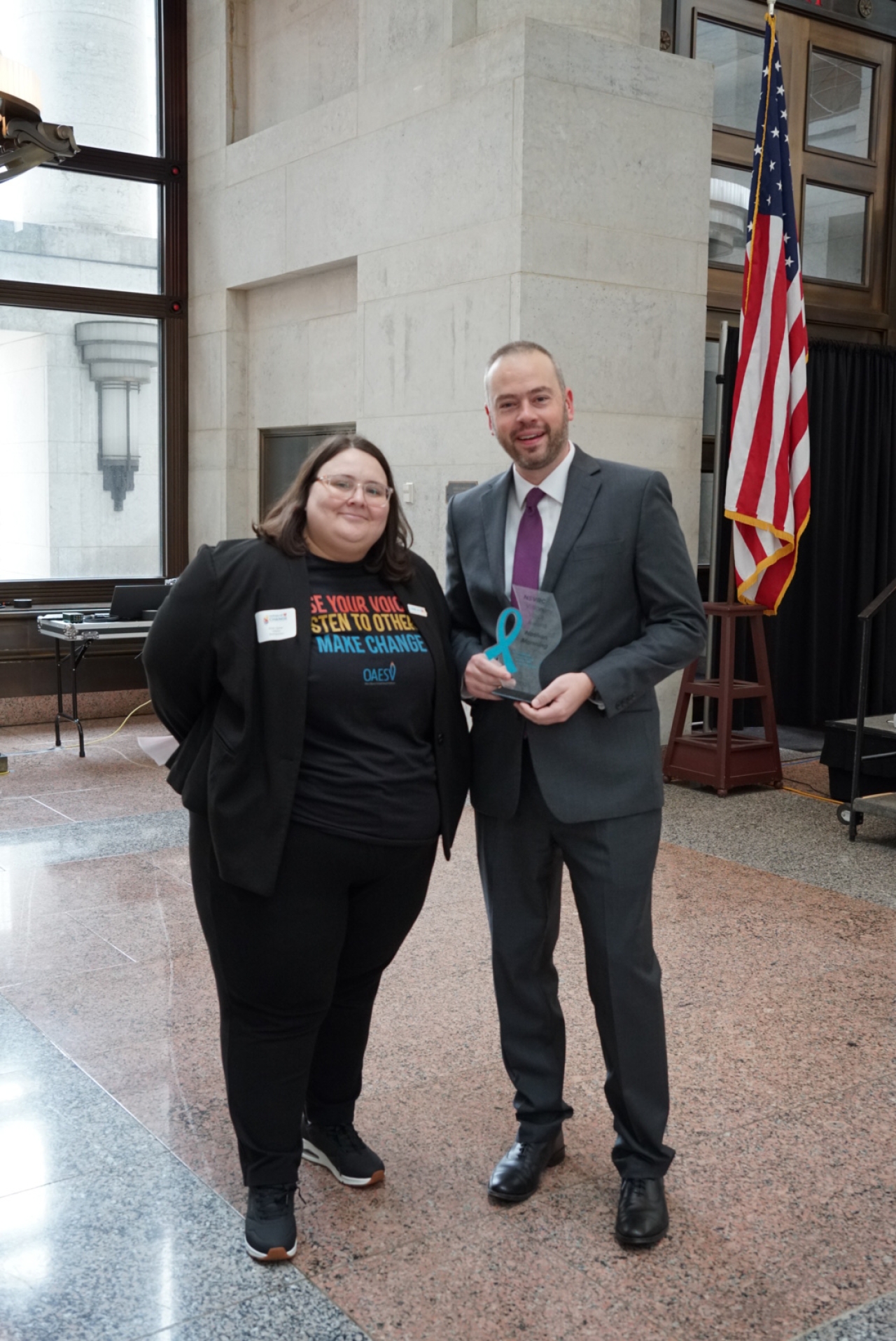Manning Receives Recognition from the Ohio Alliance to End Sexual Violence