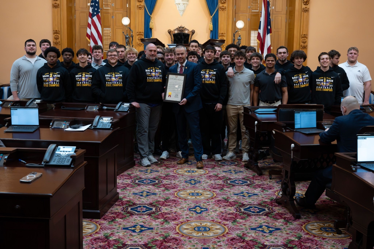 Senator Manning Honors Avon High School Football Champions