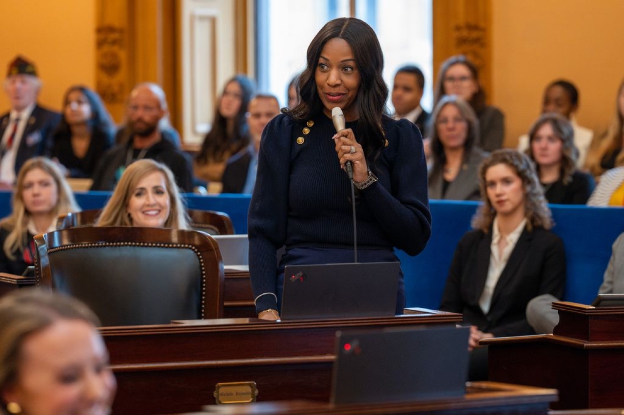Senator Reynolds speaking on the Senate floor.