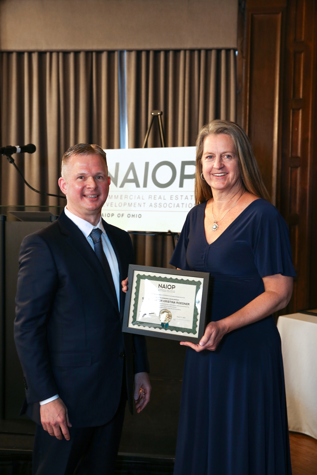 Senator Roegner Recognized for Commitment to Economic Development