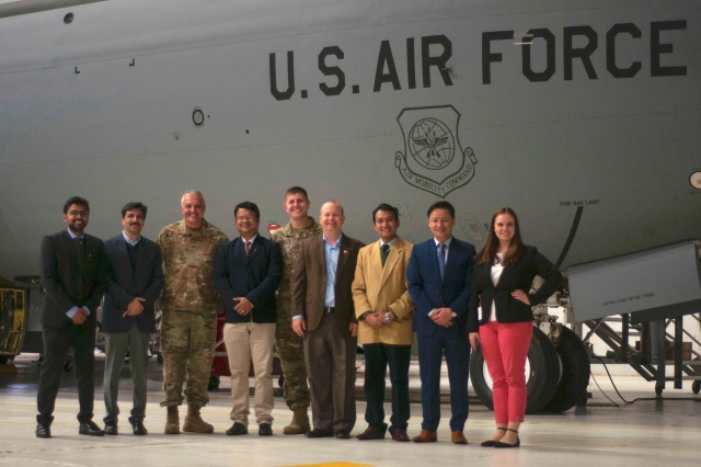 Brenner Hosts International Legislative Fellows for Tour of Rickenbacker Air Base