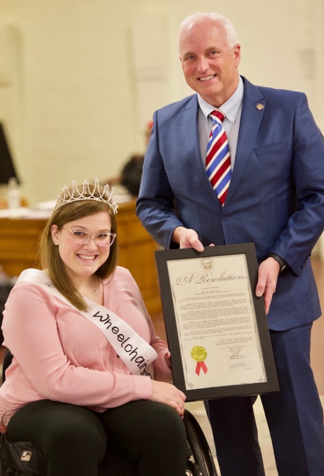Johnson Honors Ms. Wheelchair Ohio 2019 of Clermont County