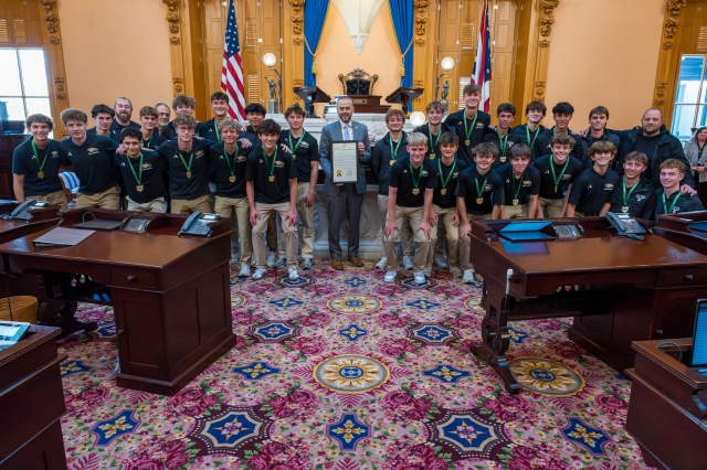 Manning Celebrates Avon High School Championships