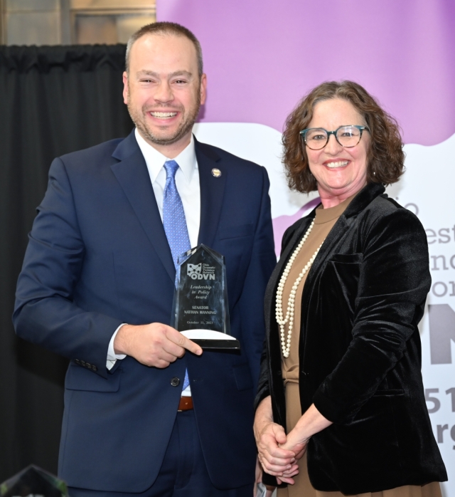 Manning Honored for Advocacy by Ohio Domestic Violence Network