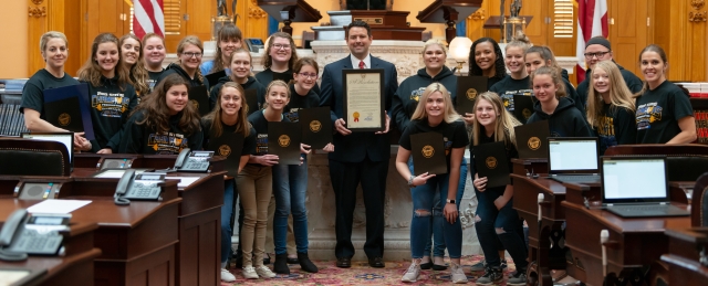 McColley Recognizes St. Marys' Athletic Prowess During Senate Session