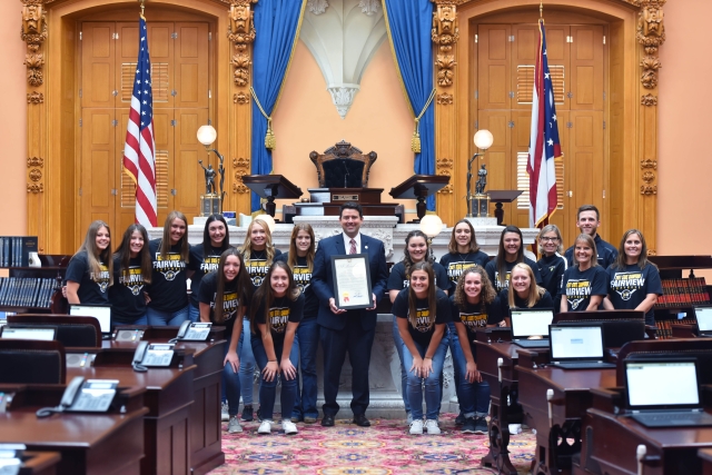 McColley, Riedel Recognizes State Champion Fairview High School Softball Team at Ohio Statehouse