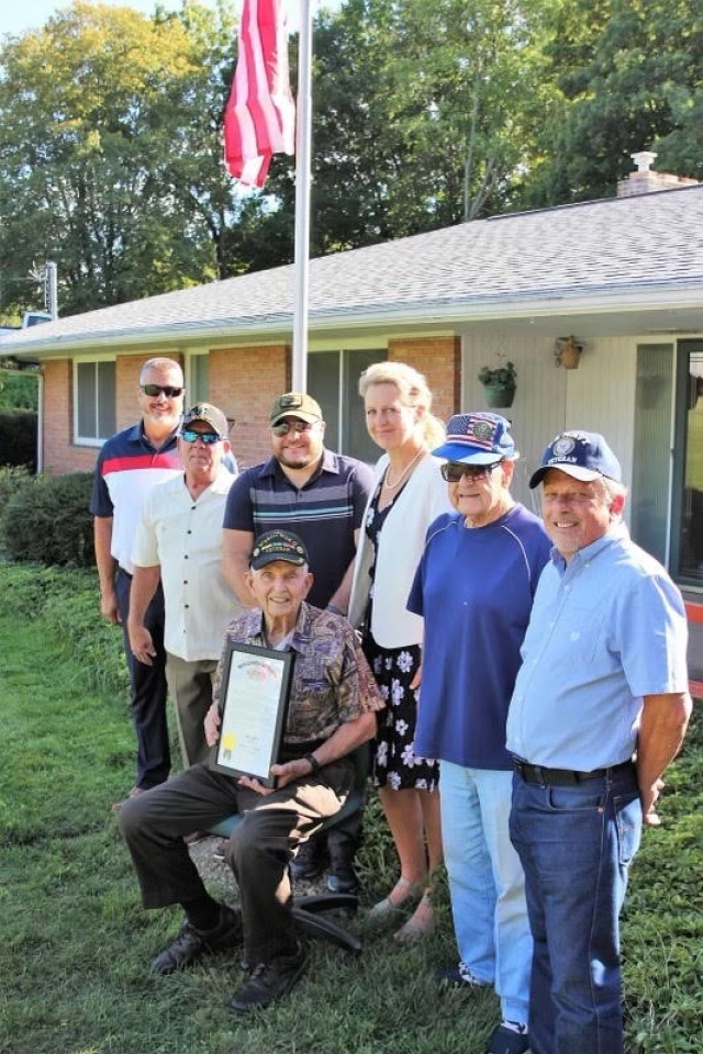 Roegner Honors Local WWII Bronze Star Recipient Jack O. McClure