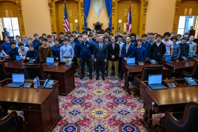 Senator Cirino Celebrates Kirtland Football State Champions