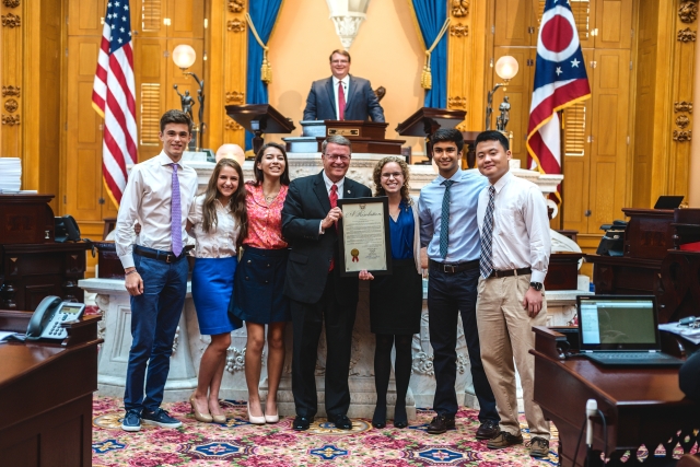 Wilson Honors Indian Hill Mock Trial Team as 2017 State Champions
