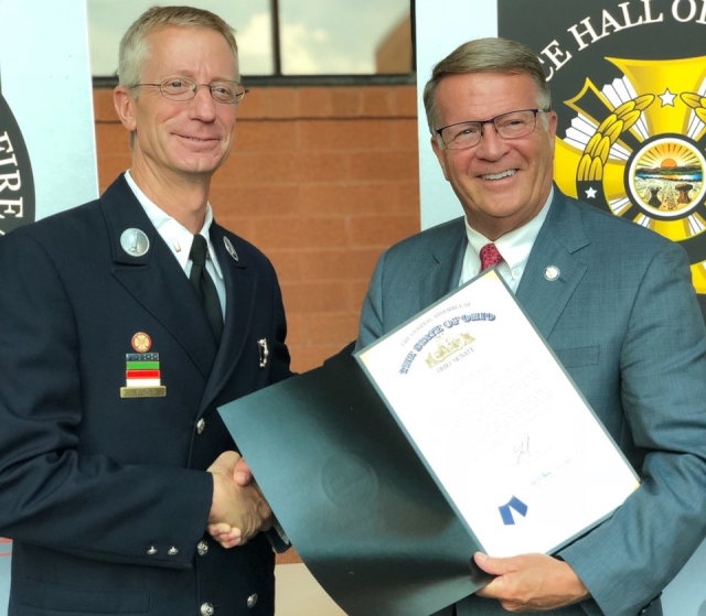 Wilson Honors Local Hero at Ohio Fire Service Hall of Fame and Fire Awards